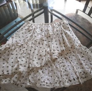 FENDI Mini off white cute skirt NWT 44